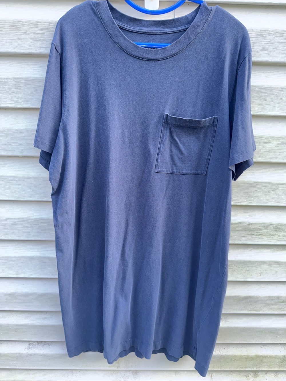 Everlane | Short Sleeve Cotton Tshirt Dress Navy Blue size Extra Large